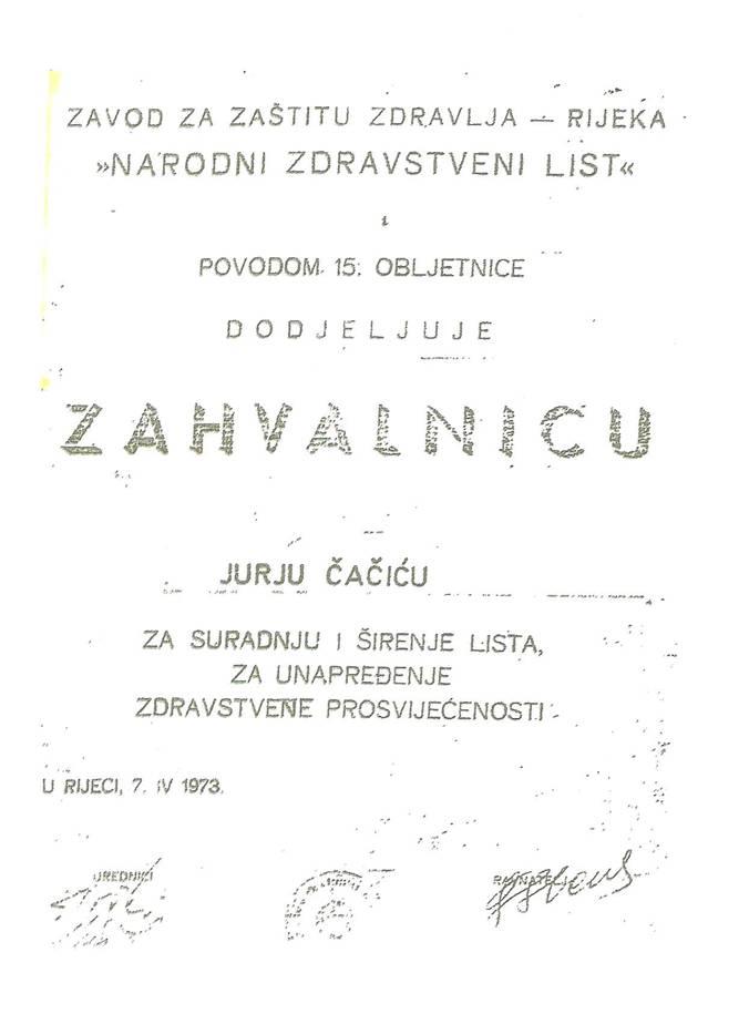 zahvala